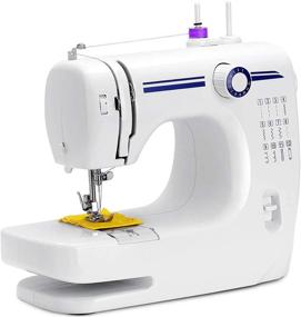 img 4 attached to 🧵 Multifunctional Household Sewing Machine Kit: Beginner's Portable Machine with 12 Stitch Patterns, Light, Foot Pedal, and Storage Drawer