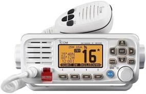 img 1 attached to 📻 Icom VHF Radio with GPS Receiver and White Antenna: The Ultimate Navigation Tool