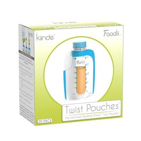 img 1 attached to 🍼 Kiinde Foodii Baby Food and Formula Storage System - Disposable Squeeze Pouches for Homemade Purees, Easy and Convenient Food Maker for Babies and Toddlers (20 Pack)