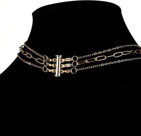 img 1 attached to Stylish Stainless Necklace Layering Multistrand Bracelet for Beading & Jewelry Making Enthusiasts