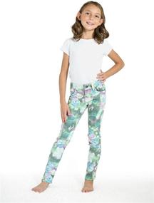 img 1 attached to 👖 Kidpik Girls' Clothing: 5-Pocket Knit Pant in Lagoon