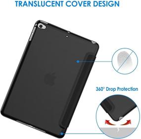 img 1 attached to 📱 JETech iPad Mini 4 Case - Smart Cover with Auto Sleep/Wake Function (Black)