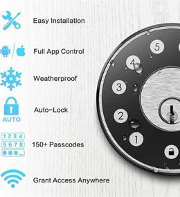 img 3 attached to Sifely Smart Lock: Keyless Entry Front Door Deadbolt for Enhanced Home Security