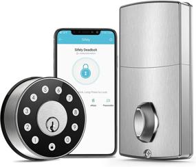img 4 attached to Sifely Smart Lock: Keyless Entry Front Door Deadbolt for Enhanced Home Security