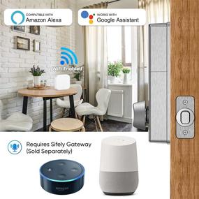 img 2 attached to Sifely Smart Lock: Keyless Entry Front Door Deadbolt for Enhanced Home Security
