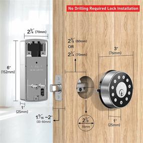 img 1 attached to Sifely Smart Lock: Keyless Entry Front Door Deadbolt for Enhanced Home Security