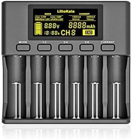 img 3 attached to 🔋 Lii-S6 18650 Battery Charger - Intelligent 6 Bay Charger with LCD Display, Auto-Polarity Detection for Li-ion (IMR/ICR) LiFePO4, Ni-MH/Cd, AA AAA C, 21700 26650 18350 14500 RCR123 Batteries & More by LiitoKala