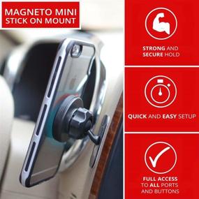 img 1 attached to TACKFORM Magnetic Phone Holder V.2.0 with N52 Magnets - Stick On Dash Mount for Car, Kitchen, Bedroom, Bathroom - Authentic 3M Sticky Adhesive - Compatible with Phones, Tablets, GPS Units