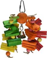 🎠 vibrant carousel chew bird toy with bell, featherland paradise - enhance your bird's playtime! логотип