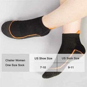 img 1 attached to 🧦 6 Pairs of Ankle Socks for Women and Men - Cotton Cushioned Low Cut Athletic Cycling and Running Socks with Tab