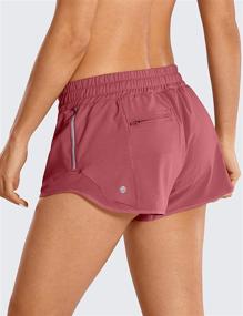 img 1 attached to 🏃 CRZ YOGA Quick-Dry Loose Running Shorts: Women's Mid Waist Athletic Shorts with Pocket, Perfect for Gym & Sports Workouts - 2.5''