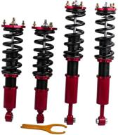 adjustable height coilovers for lexus is 300 2001-2005 | 🔧 shock absorbers replacement suspension lowering kit | front rear red | maxpeedingrods logo