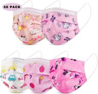 😷 safe and breathable iginoa kids face mask - 50pcs, designed for girls and boys logo