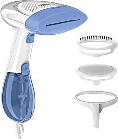 img 4 attached to Conair GS23N Extreme Steam Hand Held Fabric Steamer: Powerful Dual Heat Technology for Wrinkle-Free Fabrics, White/Blue