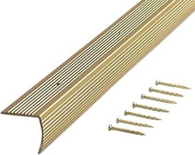 img 4 attached to 📐 Premium Fluted Stair Edging: M-D Building Products 79020 - 1-1/8-Inch by 1-1/8-Inch by 36-Inch, Satin Brass