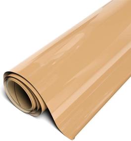 img 4 attached to 🔥 EasyWeed HTV 11.8"x2ft Roll - Tan Iron-On Heat Transfer Vinyl by Siser