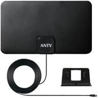 antv 25 miles indoor hdtv antenna: high performance, ultra-thin design, with 10ft coaxial cable logo