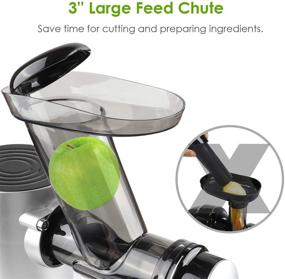 img 3 attached to Timford Slow Masticating Juicer: Cold Press Extractor with 2-Speed Modes, Reverse Function & Quiet Motor - Perfect for Vegetables & Fruits!