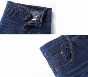 img 2 attached to Skinny Distressed Biker Jeans Destroyed Boys' Clothing
