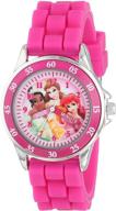 💕 disney kids pn1048 pink analog quartz watch with analog display logo