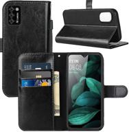 📱 cubot note 7 wallet case, pu leather card holder flip cover phone case for cubot note 7 4g 5.5 inch, black logo