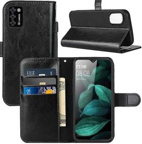 img 4 attached to 📱 CUBOT Note 7 Wallet Case, PU Leather Card Holder Flip Cover Phone Case for CUBOT Note 7 4G 5.5 Inch, Black