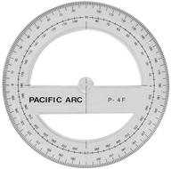 📐 pacific degree plastic circular protractor - accurate measuring tool for precise angles логотип