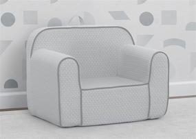 img 2 attached to 🪑 iComfort Grey Memory Foam Chair for Kids: Ideal for Ages 18 Months and Up!