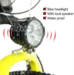 img 3 attached to 🚲 Greenergia Electric Bicycle LED Headlight and Taillight: Super Bright, Built-in Horn & Switch - 12-80V