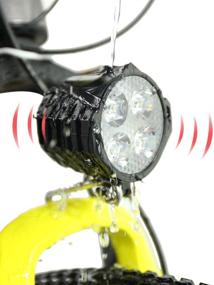 img 4 attached to 🚲 Greenergia Electric Bicycle LED Headlight and Taillight: Super Bright, Built-in Horn & Switch - 12-80V