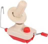 🧶 wooden hand yarn winder for knitting and crochet – efficiently creates large and small fiber balls – perfect for household use logo