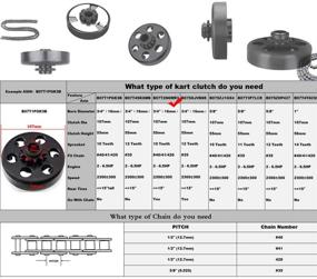 img 2 attached to 🏎️ Высокопроизводительный центробежный сцепной механизм с посадкой 3/4 и 10T для цепи #40/41/420 | Идеально подходит для гоночного картинга, мини-мотоцикла, газонокосилки и картинга для развлечений | Идеально подходит для трубы диаметром 3/4 дюйма.