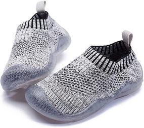 img 4 attached to 👦 Comfy Toddler Slippers: Lightweight, Breathable Indoor Shoes for Boys