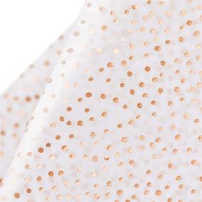 img 4 attached to 🎁 Premium Metallic Rose Gold Dots Tissue Gift Wrap Paper Bulk - 24 Sheets of WRAPAHOLIC Wrapping Tissue Paper for Packing, DIY Crafts - 19.7x27.5 inch