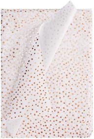 img 2 attached to 🎁 Premium Metallic Rose Gold Dots Tissue Gift Wrap Paper Bulk - 24 Sheets of WRAPAHOLIC Wrapping Tissue Paper for Packing, DIY Crafts - 19.7x27.5 inch