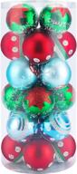 🎄 shatterproof christmas ball ornaments for tree decoration - quwin small holiday hanging balls, ideal for weddings & parties логотип