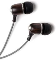 🎧 symphonized bling premium genuine wood in-ear noise-isolating headphones: enhanced with mic and durable nylon cable for superior performance (gray) logo