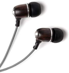 img 4 attached to 🎧 Symphonized Bling Premium Genuine Wood In-Ear Noise-Isolating Headphones: Enhanced with Mic and Durable Nylon Cable for Superior Performance (Gray)