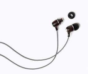 img 2 attached to 🎧 Symphonized Bling Premium Genuine Wood In-Ear Noise-Isolating Headphones: Enhanced with Mic and Durable Nylon Cable for Superior Performance (Gray)