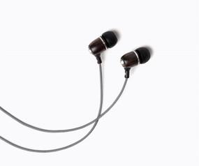 img 1 attached to 🎧 Symphonized Bling Premium Genuine Wood In-Ear Noise-Isolating Headphones: Enhanced with Mic and Durable Nylon Cable for Superior Performance (Gray)