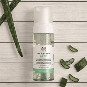 img 1 attached to 🌿 Aloe Vera успокаивающее пенообразующее моющее средство The Body Shop: Легкое моющее средство для лица без парабенов, 5.0 Fl. Oz.