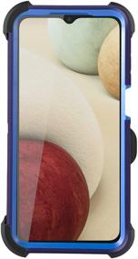 img 3 attached to FYSZBOX Для Samsung Galaxy A12 Чехол Трехслойный Протектор Ударопрочный Противоударный Прочный Защитный Чехол Для Полного Корпуса Для Samsung Galaxy A12 6