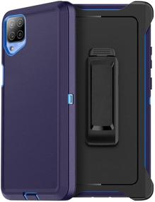 img 4 attached to FYSZBOX For Samsung Galaxy A12 Case Triple Layer Protector Shockproof Drop Proof Heavy Duty Full Body Rugged Protection Phone Case Cover For Samsung Galaxy A12 6