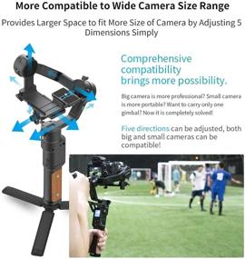 img 1 attached to 📷 FeiyuTech AK2000C [Official] Camera Stabilizer | 3 Axis Handheld Gimbal for DSLR Mirrorless Cameras | 4.85lbs Payload | Touch Screen | Sony Canon Panasonic Nikon Fujifilm | Wi-Fi/Cable Control