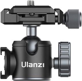 img 4 attached to 📷 ULANZI U-80L Tripod Ball Head: 360° Rotating Metal Mount with Quick Release Plate & Cold Shoe - Supports 22lbs/10kg Load for 1/4" Tripods, Monopods, DSLRs, Cameras