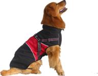 🐶 asmpet dog jacket with harness: waterproof, windproof, and reflective - perfect cold weather warmth for medium to large dogs логотип