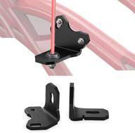 🏁 kemimoto 2pcs adjustable x3 whip light flag mount, utv rear pillar flag antenna mounting brackets for led whip light - enhanced compatibility with can am maverick x3 &amp; x3 max turbo ds rs rr, durable whip holder logo