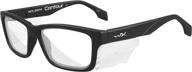 wiley contour matte glasses black logo