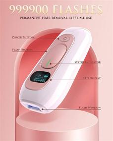 img 2 attached to 🔥 IPL Laser Hair Removal Device for Women and Men: Upgraded 999,900 Flashes Permanent Hair Remover for Facial & Body - At-Home Use
