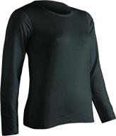 ultimate cold protection: coldpruf women's plus size dual layer long sleeve crew logo